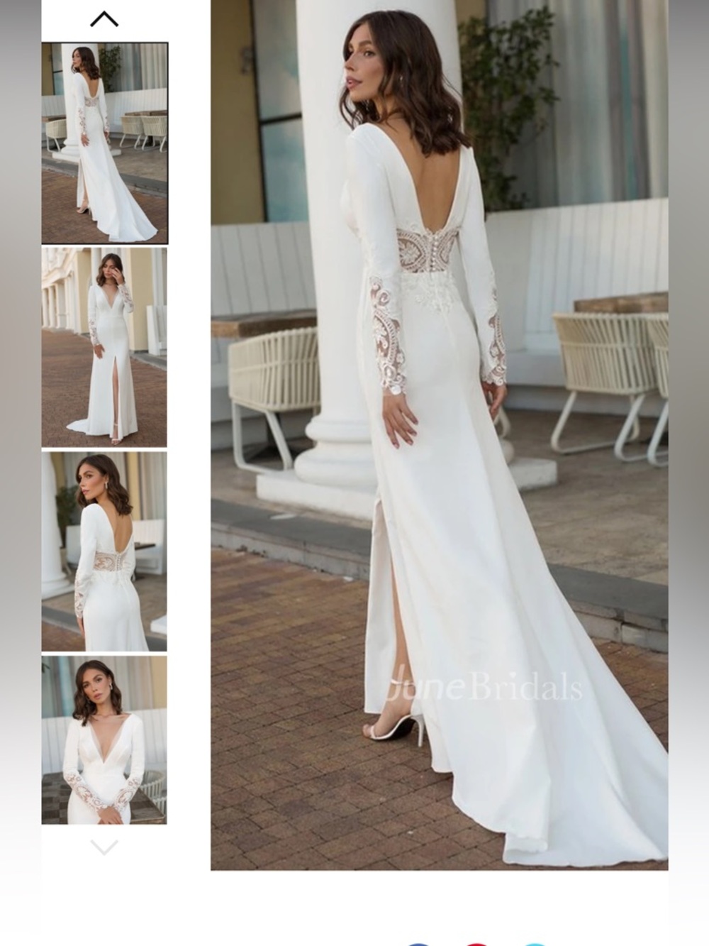 Vintage Modest Long Sleeve Spring Wedding Dress